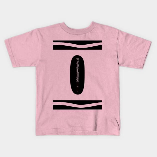 Kendall Crayon Kids T-Shirt by ACGraphics